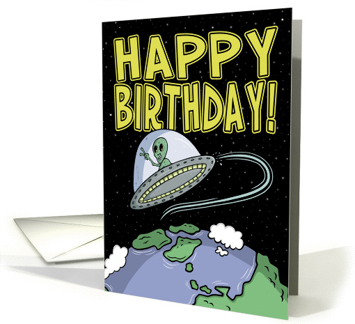 Cartoon Birthday Card: Out of this world card (1433062)