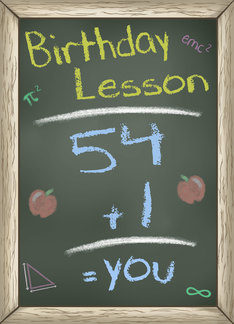 Chalk Board Birthday...