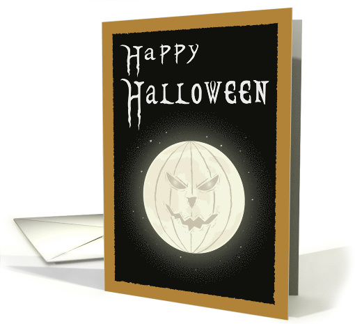 Halloween Greetings, Pumpkin Moon card (1545222)
