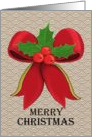 Red Bow Christmas card