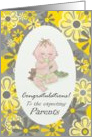 Congratulations to the expecting parents card