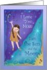 I love you more than the sun and the moon birthday card