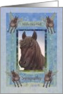 With Heartfelt Sympathy for horse owners with horse angels card