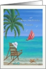 Happy 29th birthday daughter with beach scene card