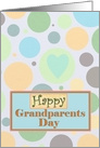 Happy Grandparents Day with Circles and Heart card