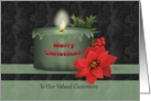 Business card for Holidays, Merry Christmas to our valued Customers card