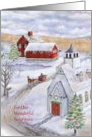 Sleigh Bells Ring in a Winter Wonderland Christmas with Neighbors card