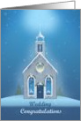 Congratulations on your Winter Wedding with Church card