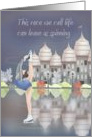 The Race We Call Life Can Leave Us Spinning with Skater on Ice card