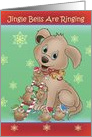Jingle Bells Are Ringing with Mama Dog and her Pups card