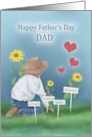 Happy Father’s Day Dad Gardening Character Words Garden Stakes card