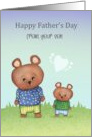 Happy Father’s Day From Your Son Cute Teddy Bears card