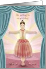 The Spotlight is on You Today Birthday Girl Ballerina on Stage card