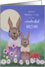 Happy Mother’s Day to my Wonderful Mom with Two Bunnies card