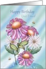 Happy Birthday Dear Friend with Coneflowers Daisies Bees card