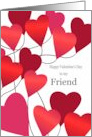 Happy Valentine’s Day to my Friend with Heart Balloons card