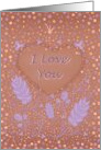 I Love You Happy Anniversary Romantic Wedding Heart card