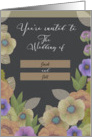 You’re Invited to the Wedding of Custom Name Wedding Invitation card