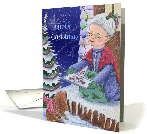 Merry Christmas Cookies Winter Baking card (1310322)