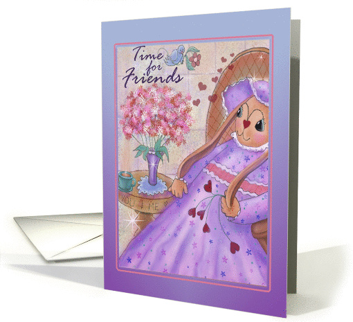 Time for Friends with tea party invitation with... (1356902)