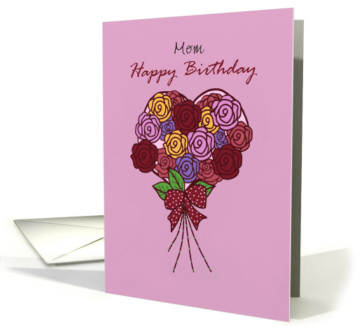 Custom Happy Birthday for her with roses on heart shape... (1357084)