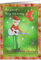 Have yourself a Merry 16th birthday at Christmas card