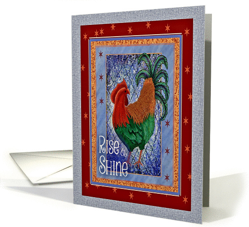Rise and Shine rooster blank card (1372988)
