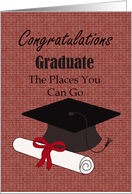 Congratulations Graduate! The places you can go now with cap card