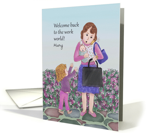 Welcome back to the work world after maternity leave card (1377928)