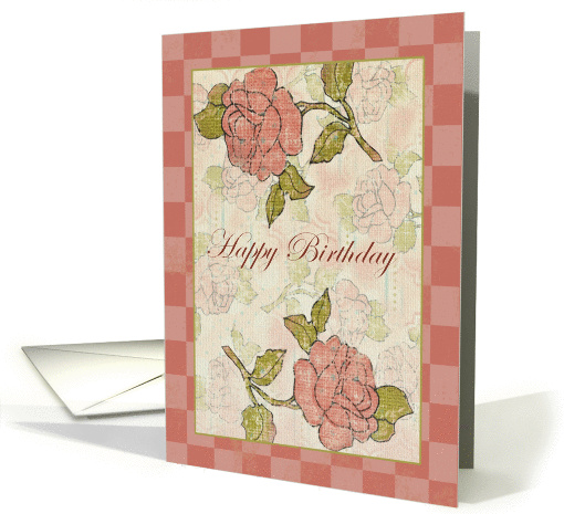 Happy Birthday with Roses, June birthday card (1380938)