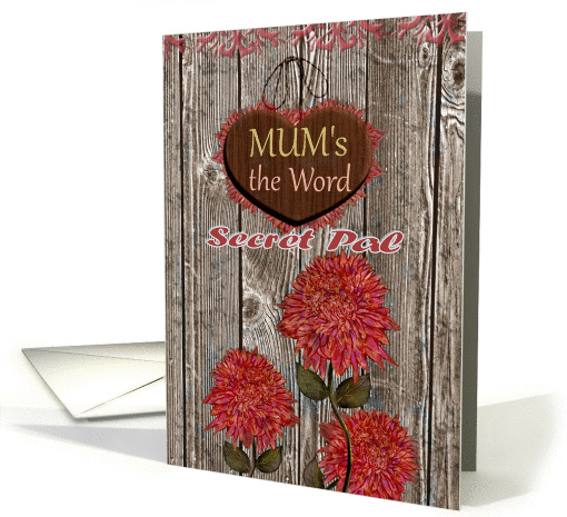 Mum's the word Secret Pal card (1383712)