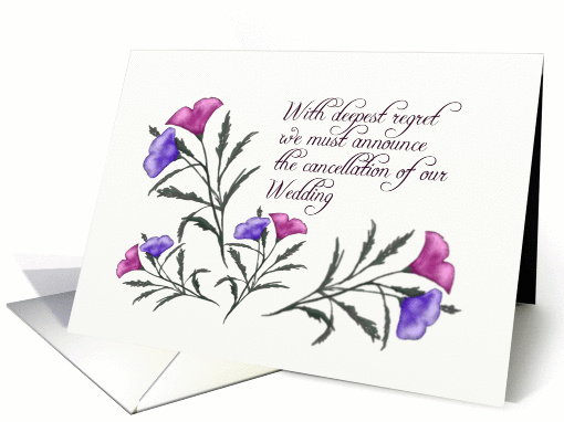 The wedding has been called off with deepest regret card (1400032)