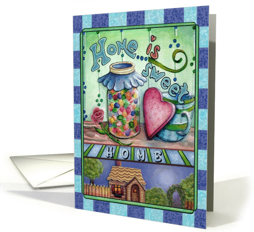 Your first home! Congratulations! Cute card with house,... (1406458)