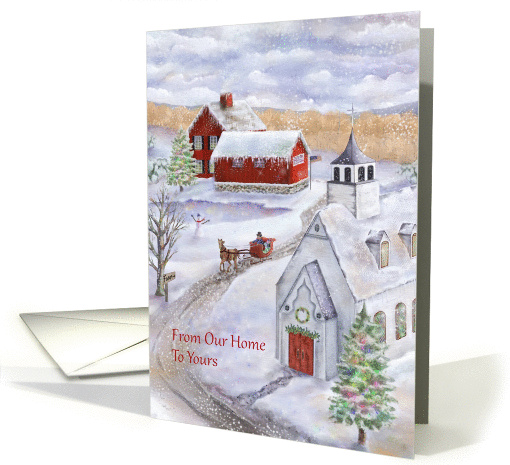 Sleigh Bells Ring in a Winter Wonderland from Our Home to Yours card