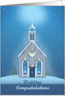 Congratulations on your Winter Wedding with Church card