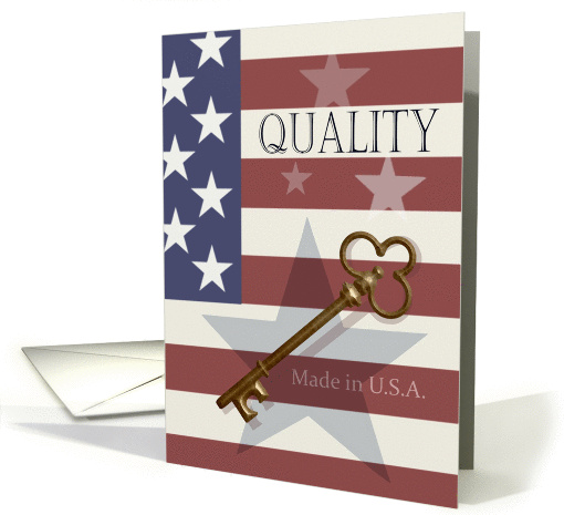 Quality, Made in the USA Products with Gold Key and Stars... (1427392)