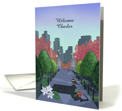 Welcome New Employee in State of Massachusetts card (1439208)