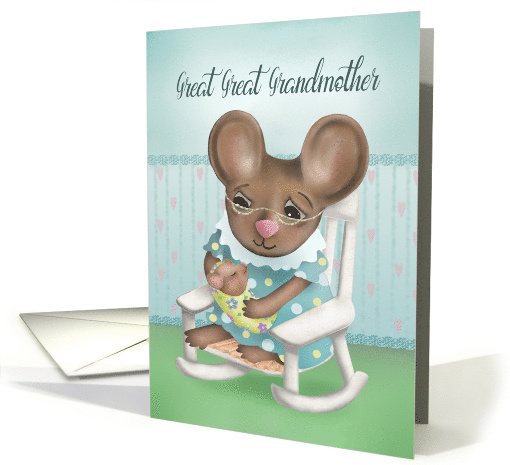 Great Great Grandmother Congratulations with Cute Mice card (1455356)