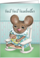 Great Great Grandmother Congratulations with Cute Mice card