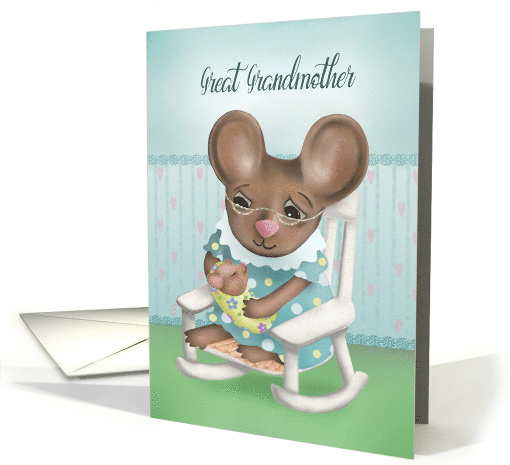 Great Grandmother Congratulations with Cute Mice card (1455696)