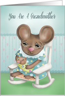 Grandmother Congratulations with Cute Mice card