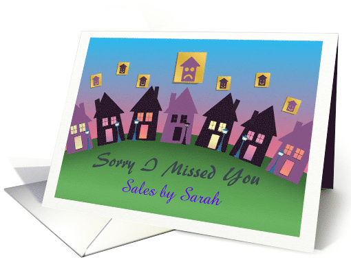 Customized Sorry I Missed You Door to Door Sales card (1457442)