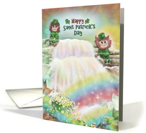 Happy Saint Patrick's Day with Leprechauns, Waterfall,... (1558048)