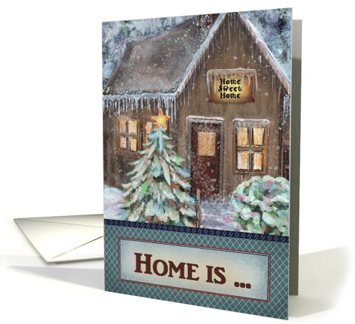 Home is Where the Mortgage is First Home Congratulations card