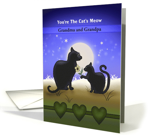 Custom You're the Cat's Meow Happy Grandparents Day with Cats card