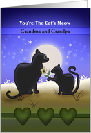 Custom You’re the Cat’s Meow Happy Grandparents Day with Cats card