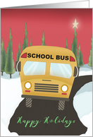 Happy Holidays to Bus Driver card