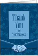 Business Thank You For Your Business Classic Blue Color card