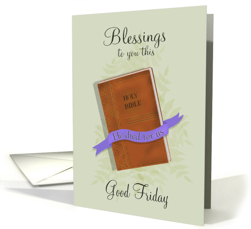Blessings to you this Good Friday with Bible card (1608252)