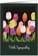 With Sympathy Tulips...
